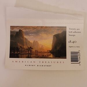 Collectors American Treasures Albert Bierstadt Stamp.